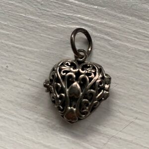 Elegant Silver Heart Pendant